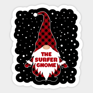 The Surfer Gnome Matching Family Christmas Pajama Sticker